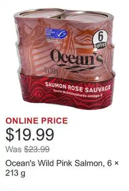 Costco Ocean's Wild Pink Salmon, 6 × 213 g offer