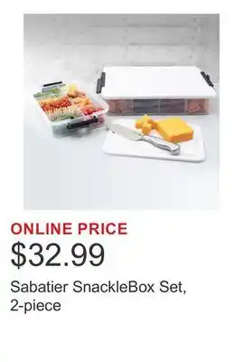 Costco Sabatier SnackleBox Set, 2-piece offer