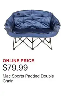 Costco Mac Sports Padded Double Chair offer