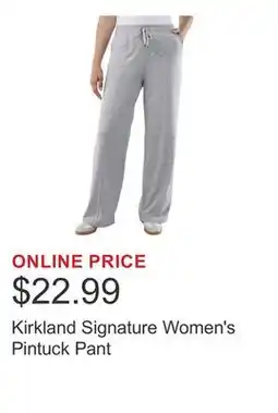 Costco Kirkland Signature Women's Pintuck Pant offer