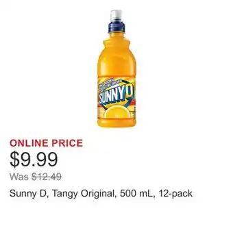 Costco Sunny D, Tangy Original, 500 mL, 12-pack offer