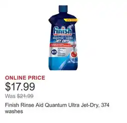 Costco Finish Rinse Aid Quantum Ultra Jet-Dry, 374 washes offer