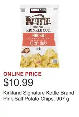 Costco Kirkland Signature Kettle Brand Pink Salt Potato Chips, 907 g offer