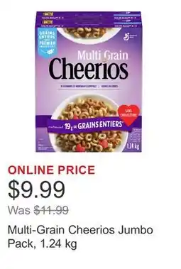 Costco Multi-Grain Cheerios Jumbo Pack, 1.24 kg offer