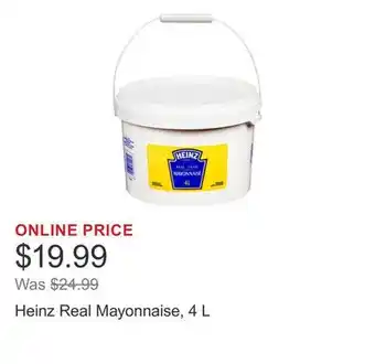 Costco Heinz Real Mayonnaise, 4 L offer
