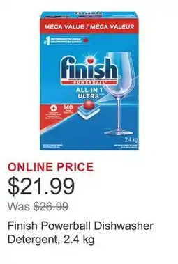 Costco Finish Powerball Dishwasher Detergent, 2.4 kg offer