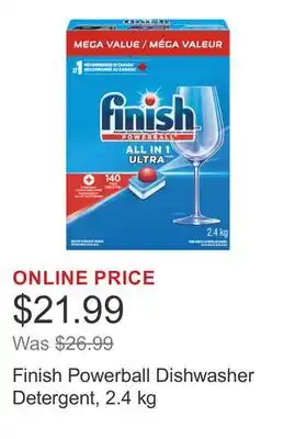 Costco Finish Powerball Dishwasher Detergent, 2.4 kg offer