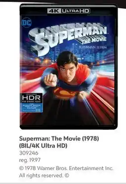 Toys R us Superman: The Movie (1978) (BIL/4K Ultra HD) offer