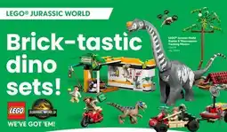 Toys R us LEGO Jurassic World Raptor & Titanosaurun Traking Mission offer