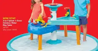 Toys R us Little Tikes 3-in-1 Splash 'n Grow Outdoor Water Play Table offer