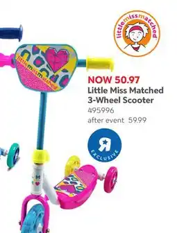 Toys R us Little Miss Matched 3-Wheel Scooter offer