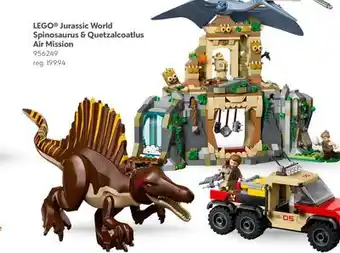 Toys R us LEGO jurassic World Spinosaurus & Quetzalcoatlus Air Mission offer