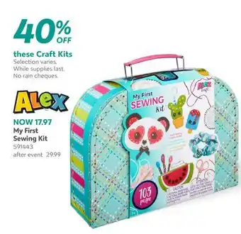 Toys R us My First Sewing Kit alex offer