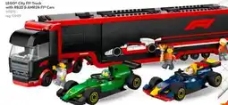 Toys R us LEGO City F1 Truck With RB20 & AMR24 F1 Cars offer