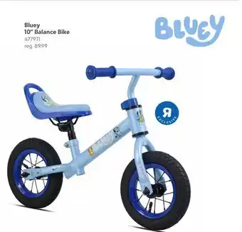 Toys R us Bluey 10 Balance Bike offer