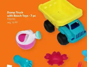 Toys R us Dump Truck with Beach Toys - 7 pc offer
