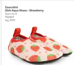 Toys R us Zoocchini Girls Aqua Shoes - Strawberry offer