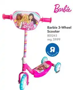 Toys R us Barbie 3-Wheel Scooter offer