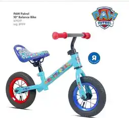 Toys R us PAW Patrol 10 Balance Bike offer