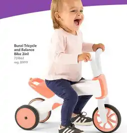 Toys R us Bunzi Tricycle and Balance Bike 2in1 offer