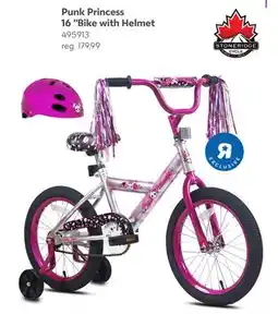 Toys R us Stoneridge Cycle Punk Princess 16 Bike with Helmet offer
