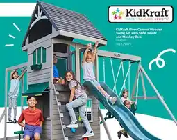 Toys R us KidKraft River Canyon Wooden Swing Set with Slide, Glider and Monkey Bars offer