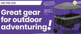 Toys R us Safety 1st Summit Quad Wagon Stroller - Grey Wolf offer
