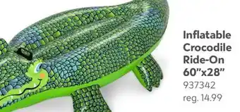 Toys R us Inflatable Crocodile Ride-On 60x28 offer