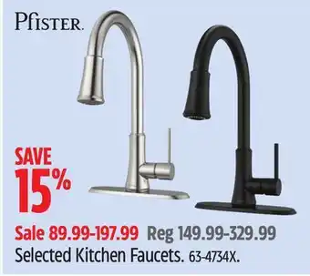 Canadian Tire Pfister Selected Kitchen Faucets offer
