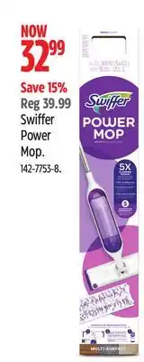 Canadian Tire Swiffer Power Mop offer