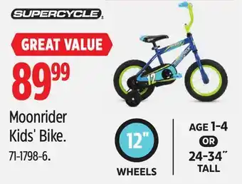 Canadian Tire Supercycle Moonrider Kids' Bike offer