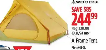 Canadian Tire Woods A-Frame Tent offer