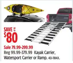 Canadian Tire Kayak Carrier, Watersport Carrier or Ramp offer