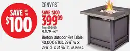 Canadian Tire Canvas Breton Outdoor Fire Table offer