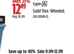 Canadian Tire TYPE A Storage Tote offer
