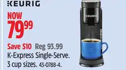 Canadian Tire Keurig K-Express Single-Serve offer