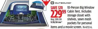 Canadian Tire 10-Person Big Window Cabin Tent offer