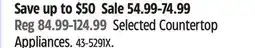 Canadian Tire T-Fal Selected Countertop Appliances offer