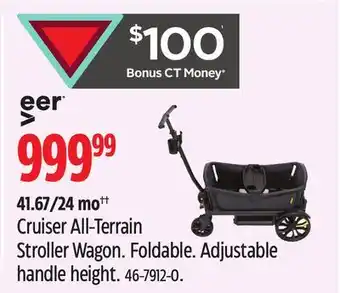 Canadian Tire Veer Cruiser All-Terrain Stroller Wagon offer