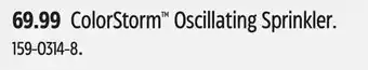 Canadian Tire ColorStorm Oscillating Sprinkler offer