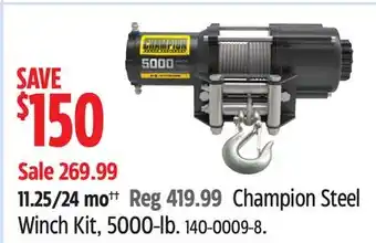 Canadian Tire Champion Steel Winch Kit offer