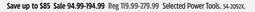 Canadian Tire Maximum Selected Power Tools offer