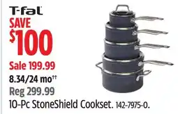 Canadian Tire T-Fal 10-Pc StoneShield Cookset offer
