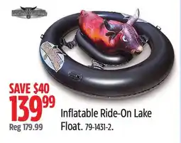Canadian Tire Inflatable Ride-On Lake Float offer