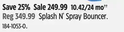 Canadian Tire Little Tikes Splash N' Spray Bouncer offer