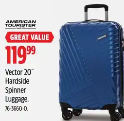 Canadian Tire American Tourister Vector 20˝ Hardside Spinner Luggage offer