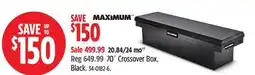 Canadian Tire MAXIMUM 70˝ Crossover Box, Black offer