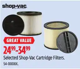 Canadian Tire Shop•vac Selected Shop-Vac Cartridge Filters offer