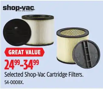 Canadian Tire Shop•vac Selected Shop-Vac Cartridge Filters offer
