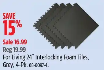 Canadian Tire For Living 24˝ Interlocking Foam Tiles offer